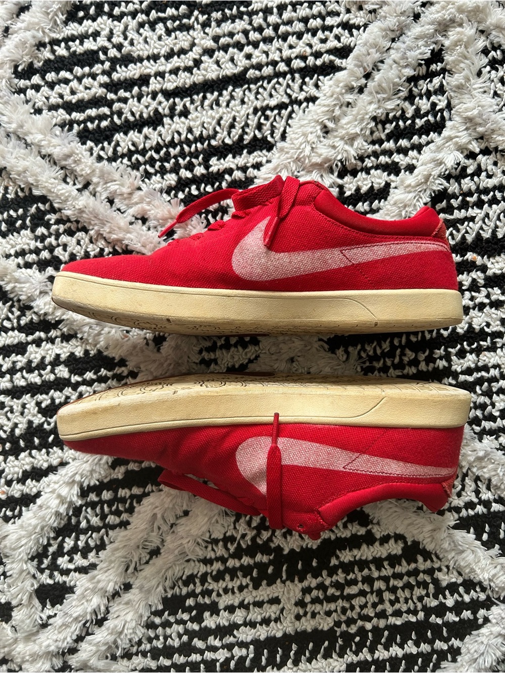 RARE 2012 Eric Koston 1 Red Canvas Skate Shoes Men’s US Size 9